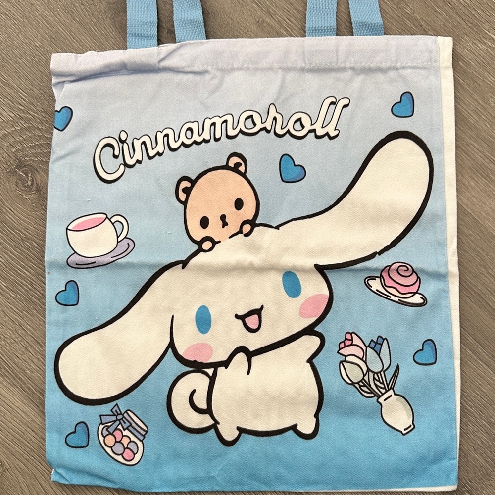 2 pieces Cinnamoroll canvas tote bags